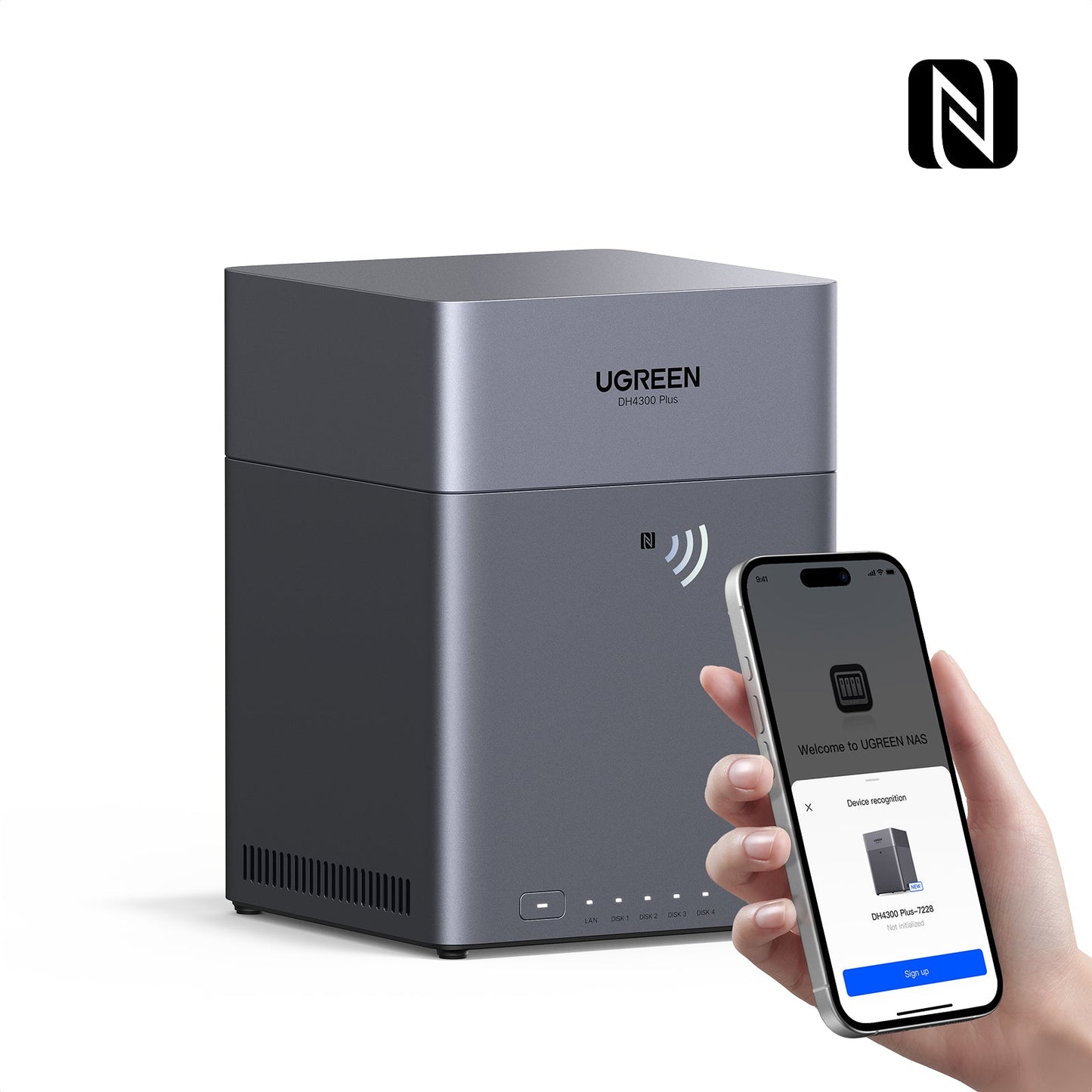 UGREEN NASync DH4300 Plus 4-Bay 120TB NAS