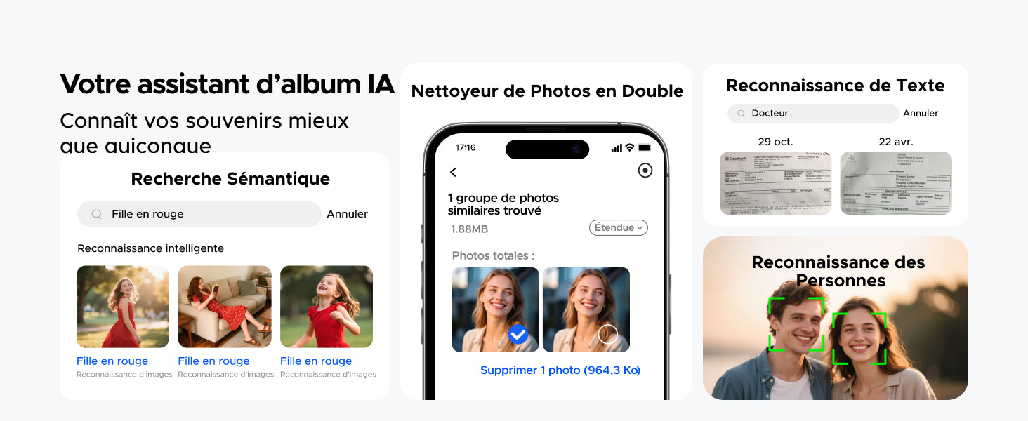 Assistant IA UGREEN NAS – recherche sémantique, suppression de doublons, reconnaissance de texte OCR et détection automatique des visages pour organiser vos albums photo