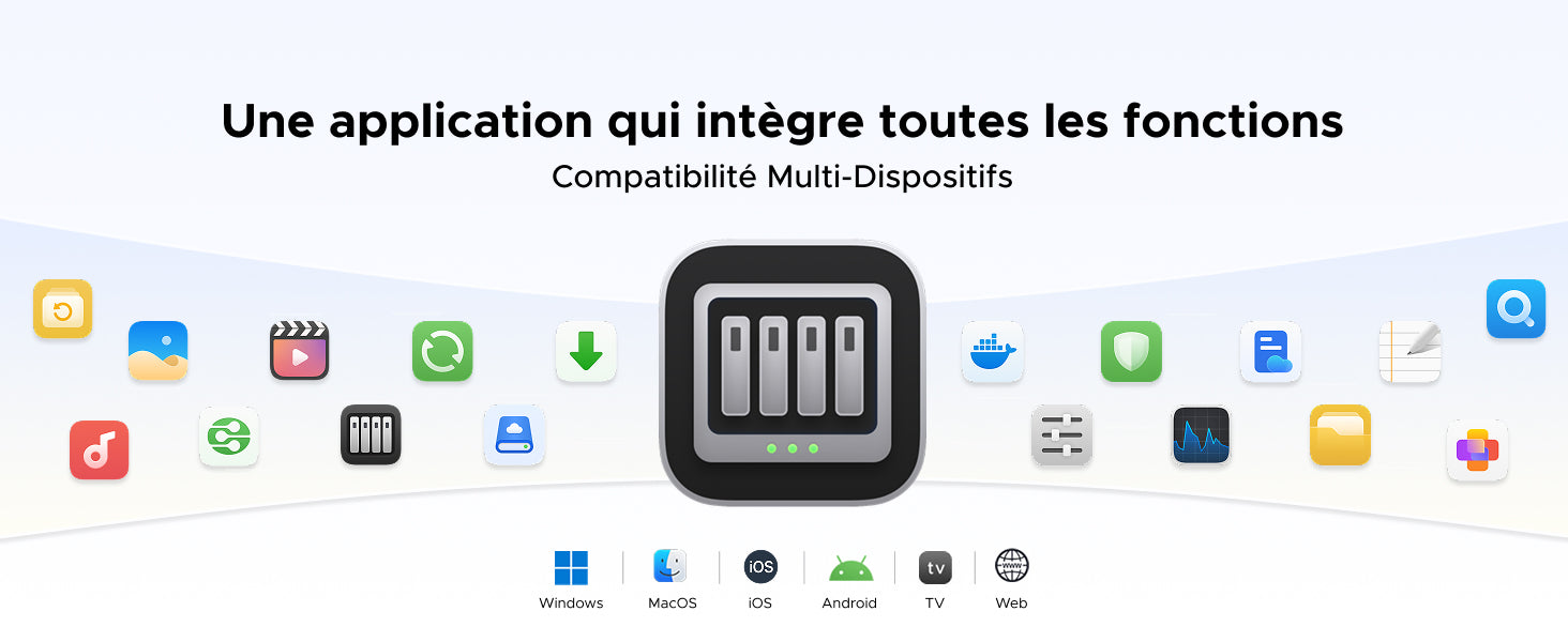 Application UGOS Pro du NAS UGREEN – gestion centralisée et multi-plateforme compatible Windows, macOS, iOS, Android, TV et Web