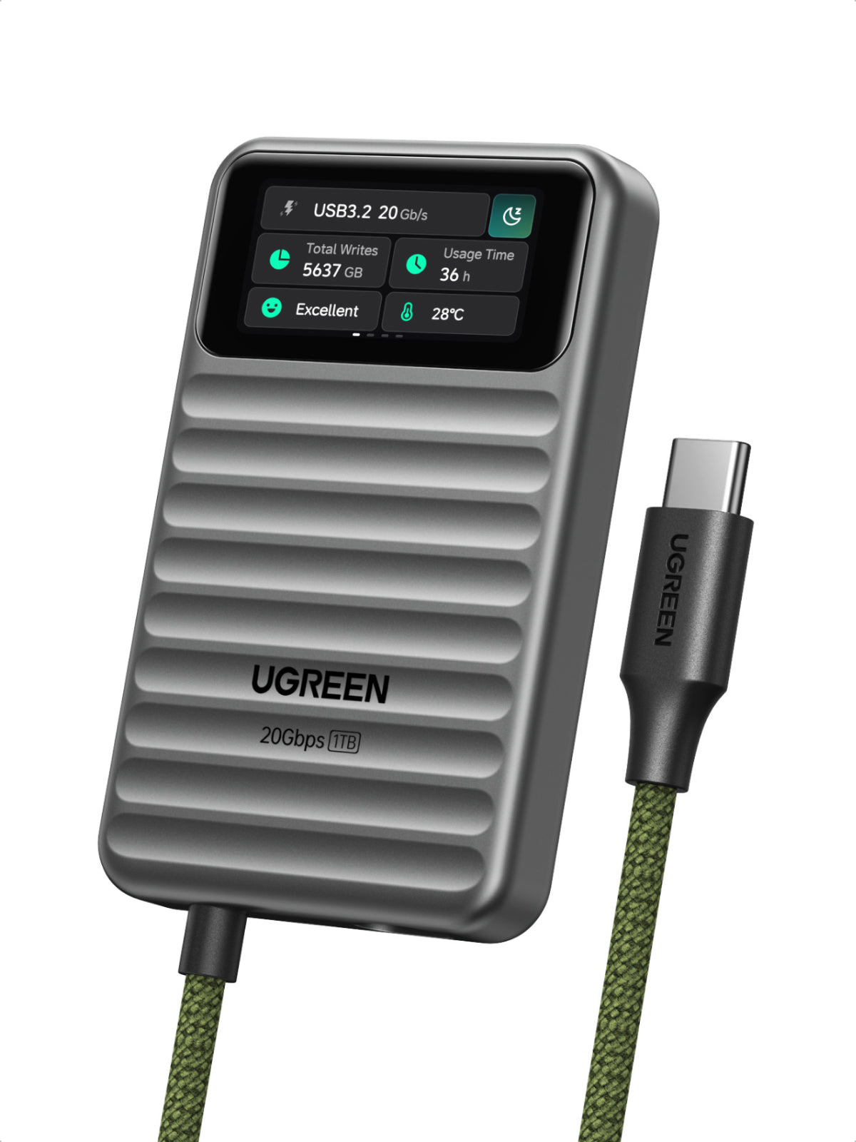 UGREEN NeoDrive Go D709 – Disque SSD Externe 20Gbps 1To