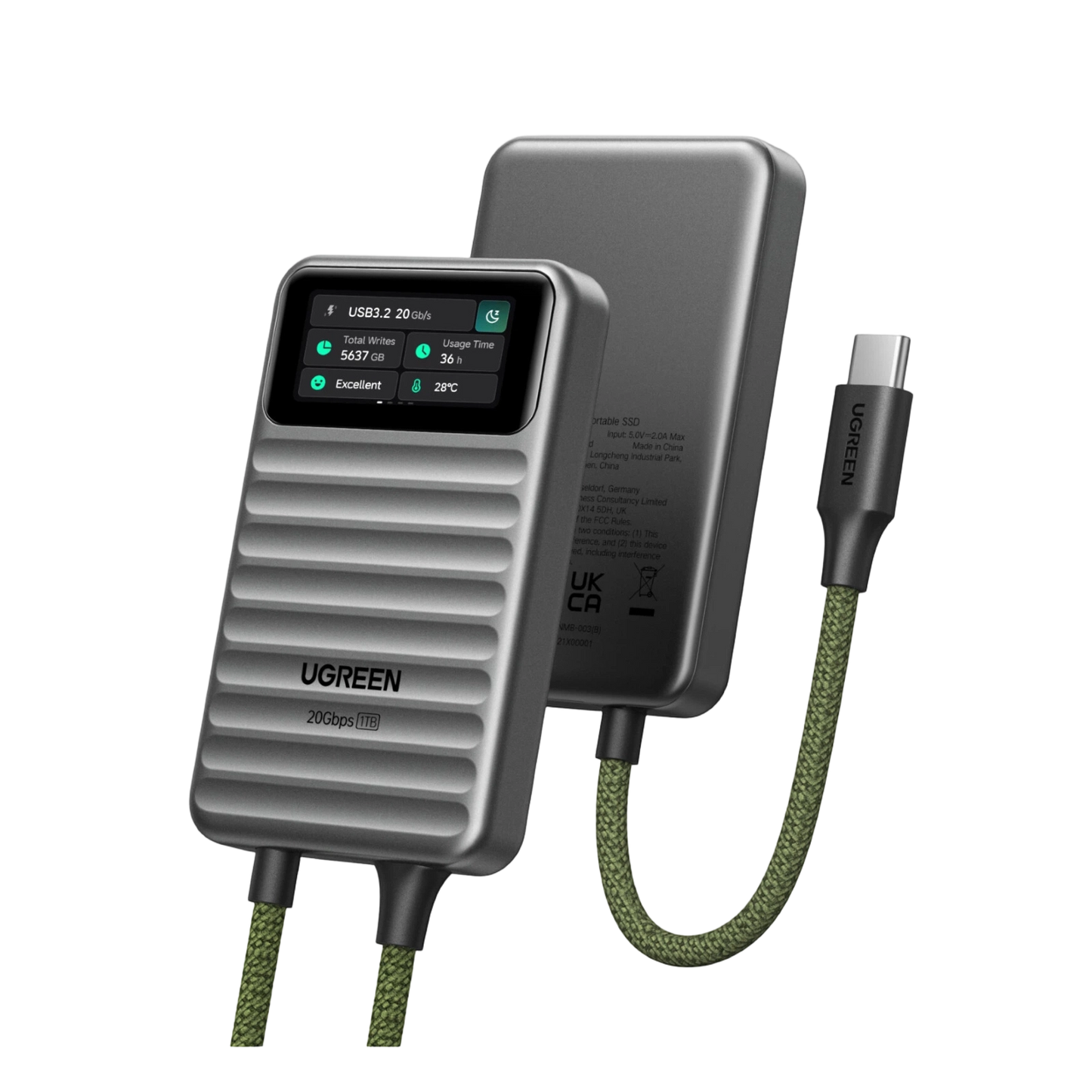 UGREEN NeoDrive Go D709 – Disque SSD Externe 20Gbps 1To