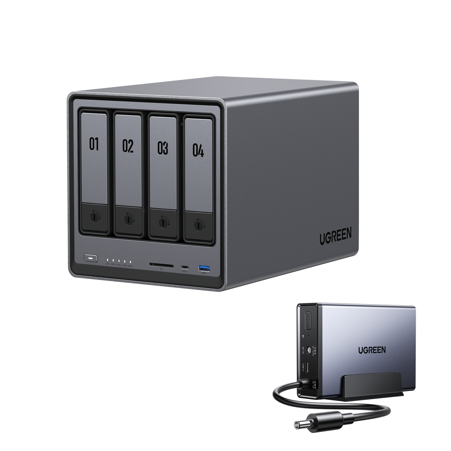 Le serveur NAS UGREEN DXP4800 est compatible avec l'alimentation sans coupure (UPS) dédiée d'UGREEN.