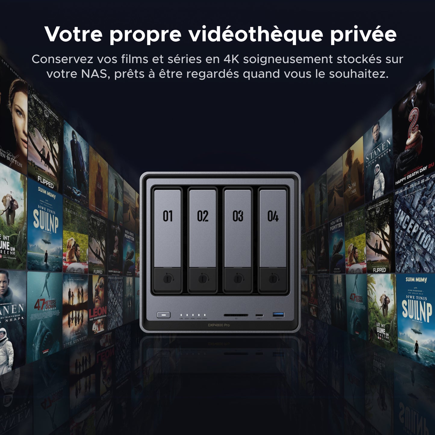 UGREEN NASync DXP4800 Pro - NAS 4 baies 136 To