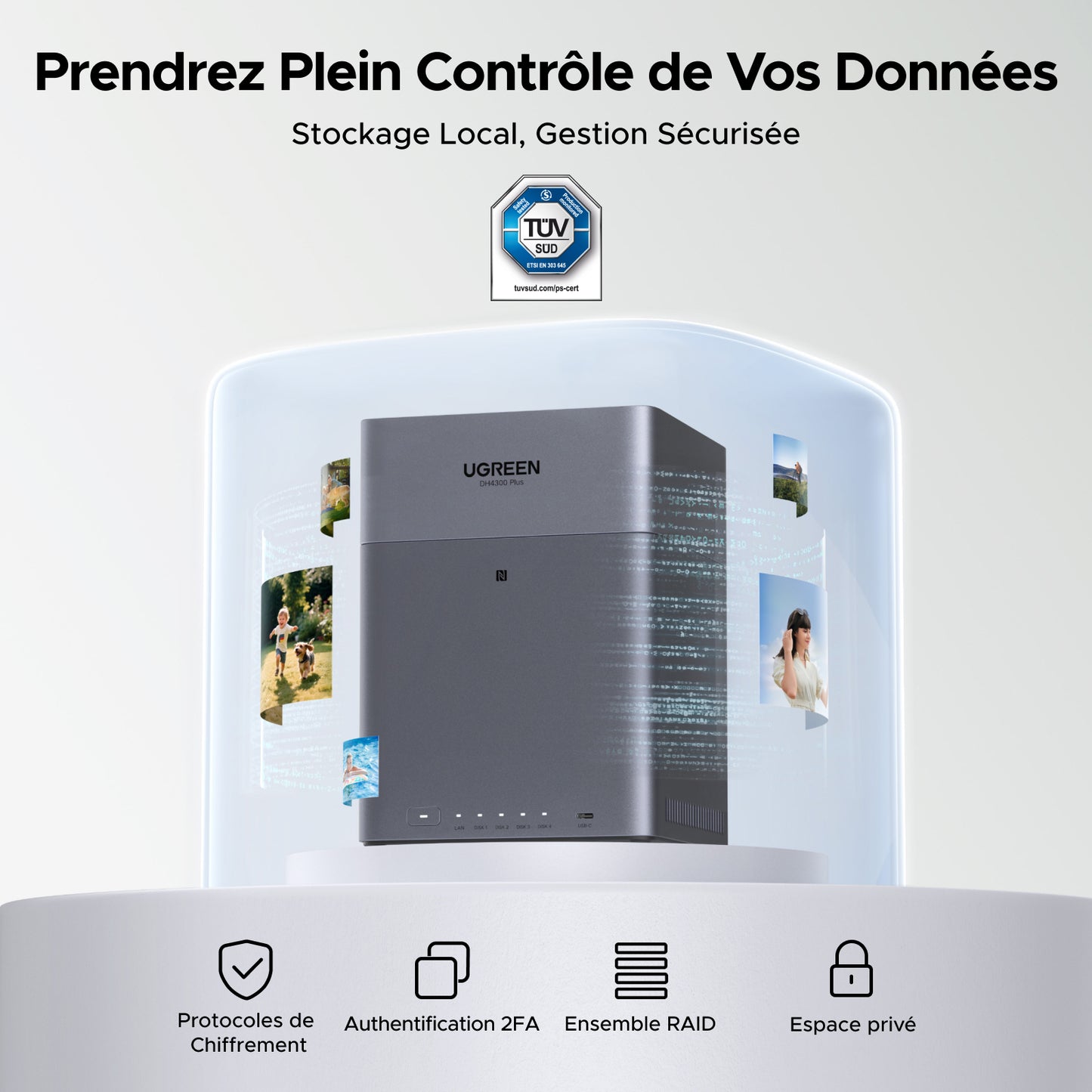 UGREEN NASync DH4300 Plus 4-Bay 120TB NAS