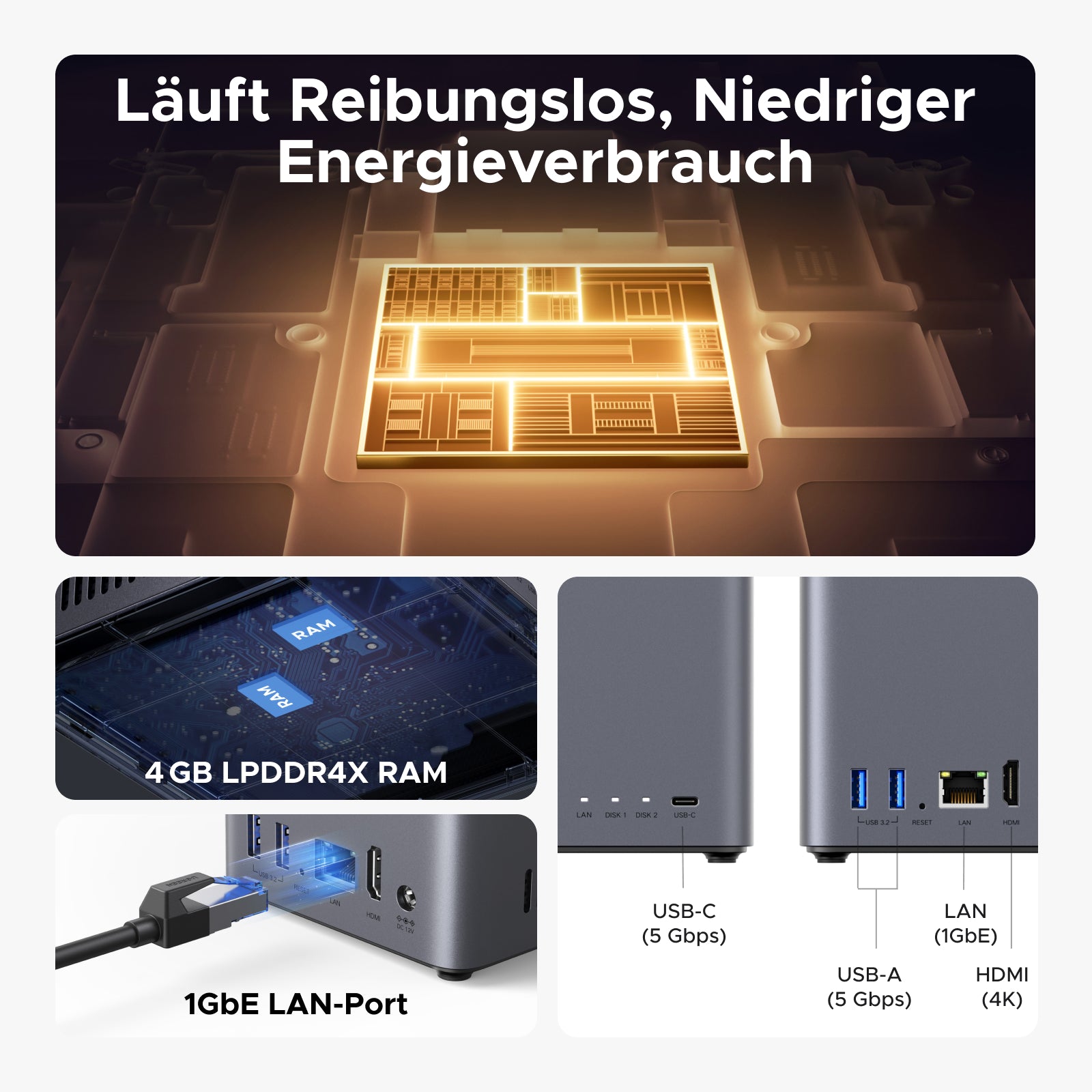 NAS UGREEN NASync DH2300 - 2 Baies - 60 To - Thumbnail 2