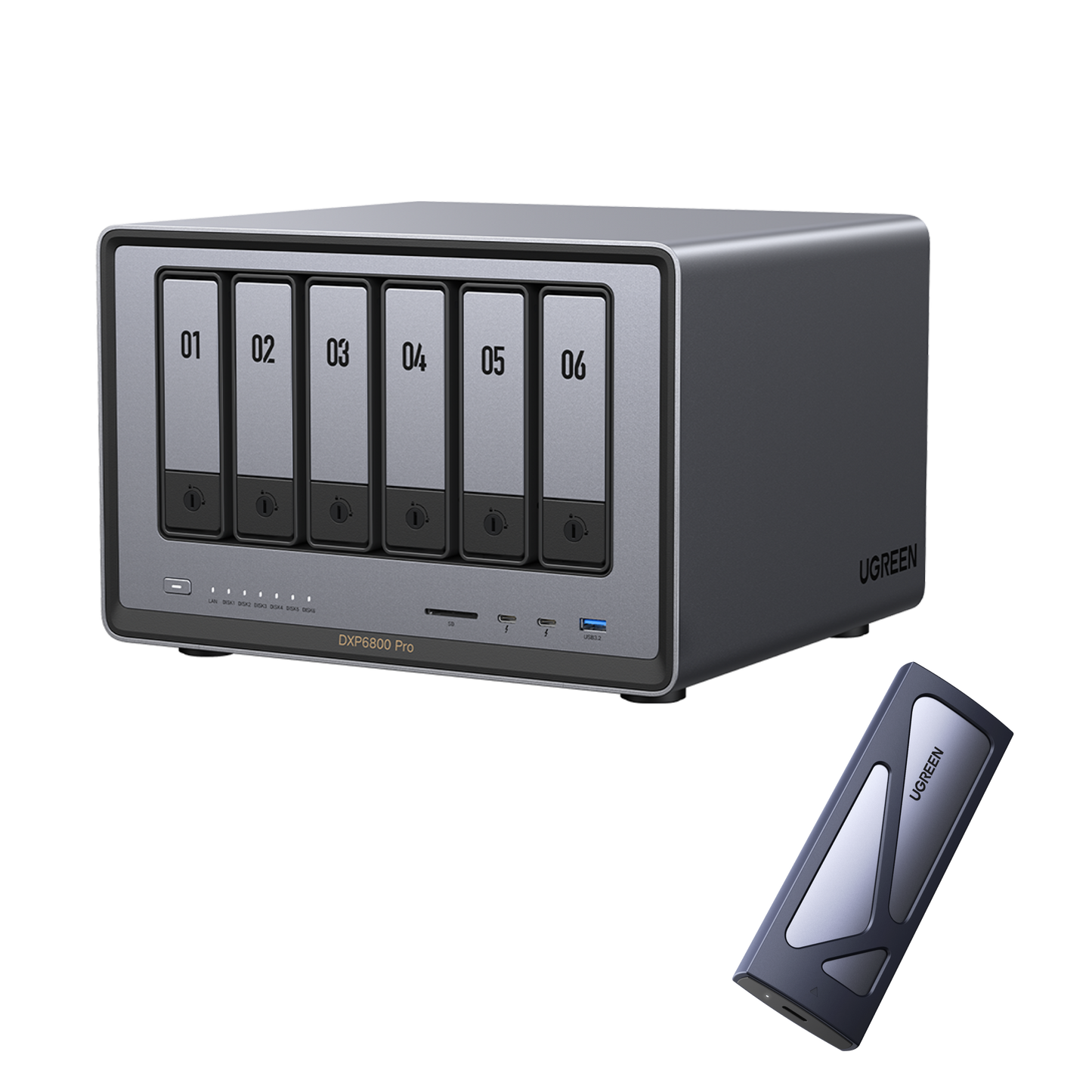 UGREEN NASync DXP6800 Pro | Serveur NAS 6 baies