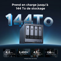 UGREEN NASync DXP4800 Pro - NAS 4 baies 144 To