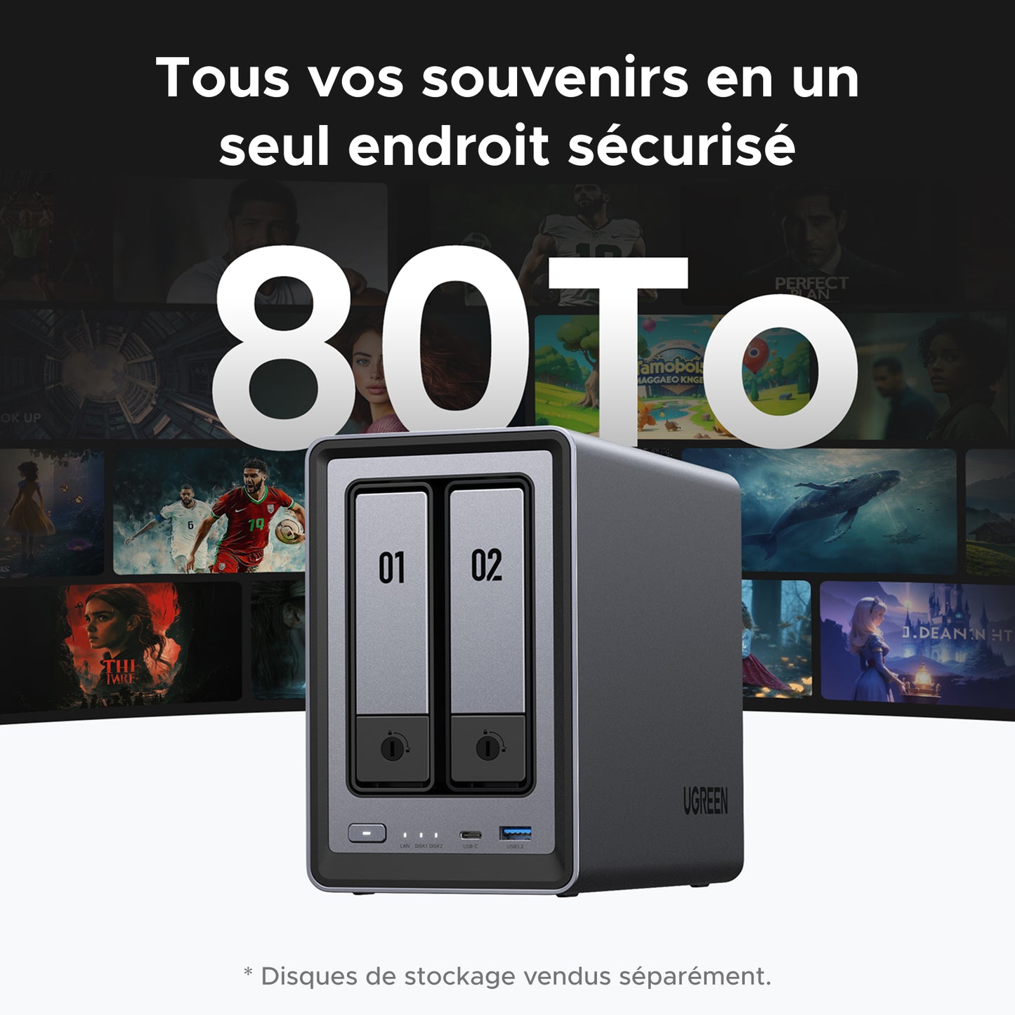 UGREEN NASync DXP2800 | Serveur NAS 2 baies