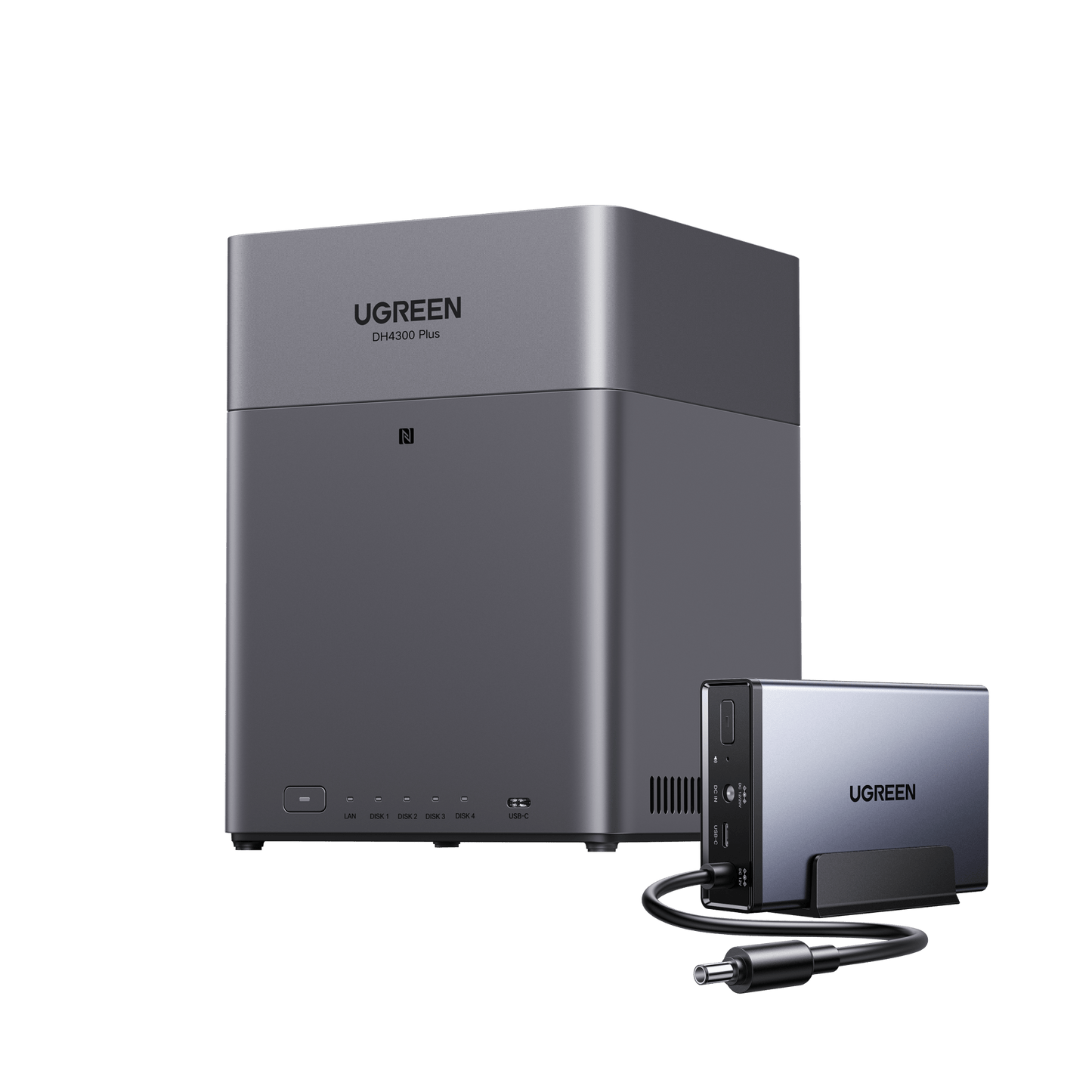 Le UGREEN NASync DH4300 Plus est compatible avec l'alimentation UPS dédiée aux serveurs NAS UGREEN.