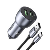 UGREEN Chargeur USB QC 3.0 36W 2 Ports Chargeur Voiture